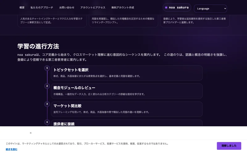 サインアップから「提供者に接続」まで4ステップで案内する画面