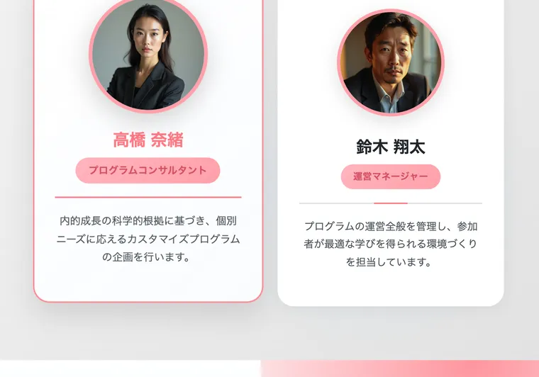 KokoMaxRiseのチーム紹介ページ。プロフィール写真は並んでいるが、実在を裏づける情報はない
