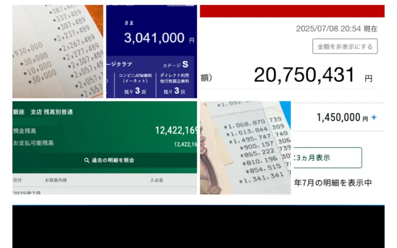 トレードコンシェルジュの広告ページ。「入金実績」として金額が表示されている